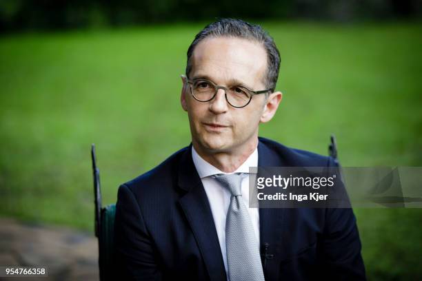 German Foreign Minister Heiko Maas gives an interview, on May 04, 2018 in Arusha, Tanzania. Maas is on a three day trip to Ethiopia and Tanzania to...