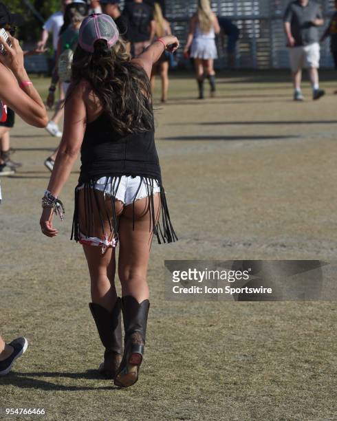 The fans and scene at Stagecoach, California's Country Music Festival on April 28, 2018 at the Empire Polo Club in Indio, CA.