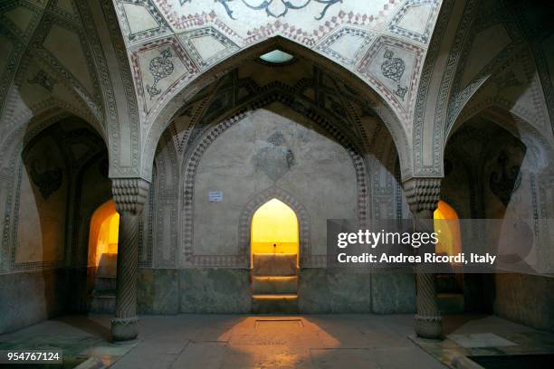 arg-e karim khan interior, shiraz, iran - castle indoor stock pictures, royalty-free photos & images