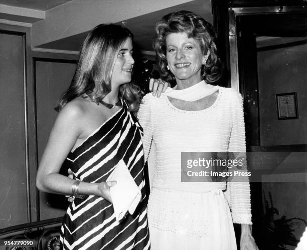 Sydney Lawford and Patricia Kennedy Lawford circa 1974 in New York City.
