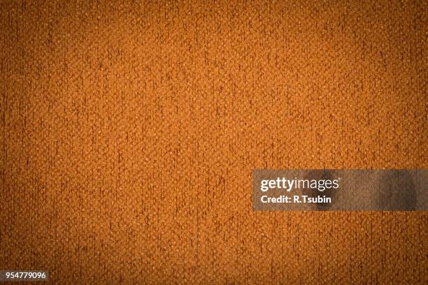 brown fabric texture - as a background - schussfaden stock-fotos und bilder