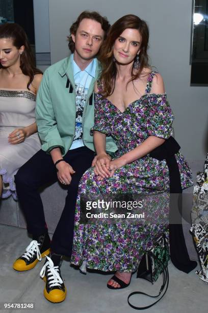 Dane DeHaan and Anna Wood attend the Prada Resort 2019 fashion show on May 4, 2018 in New York City.