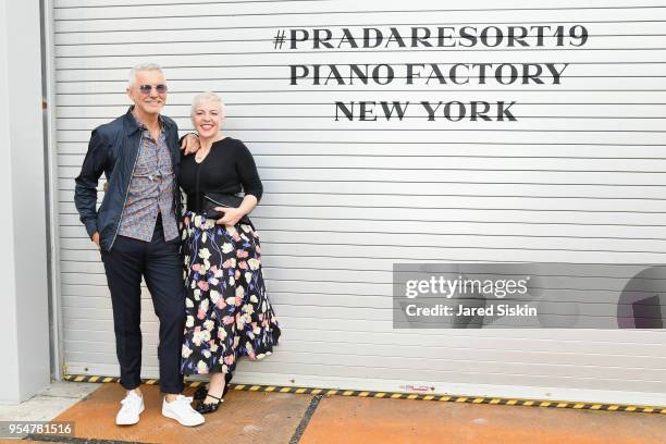 Filmmaker Baz Luhrmann and Catherine Martin attend the Prada Resort 2019 fashion show on May 4, 2018 in New York City.