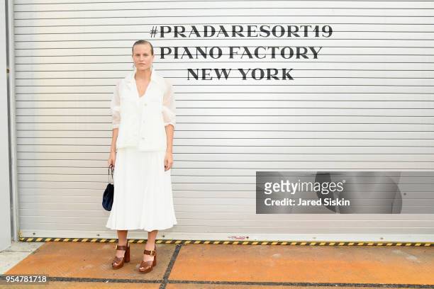 Artist Olympia Scarry attends the Prada Resort 2019 fashion show on May 4, 2018 in New York City.