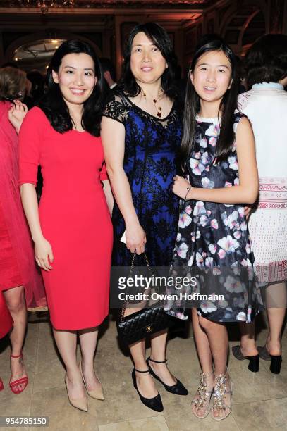 Sharon Zhang, Melissa Yuan, and Li Xu attend the 2018 China Fashion Gala at The Plaza Hotel on May 4, 2018 in New York City.