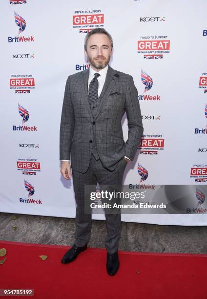 British Consul General Michael Howells arrives at the BritWeek 2018 Innovation & Creativity Awards at The Fairmont Miramar Hotel & Bungalows on May...