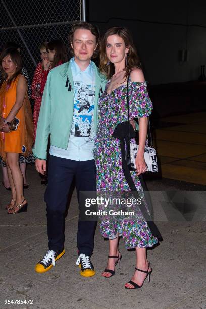 Dane DeHaan and Anna Wood attend the Prada Resort 2019 Fashion Show in Midtown on May 4, 2018 in New York City.