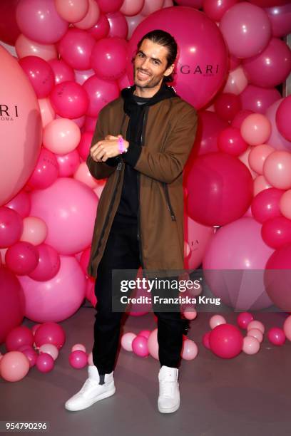 Nik Xhelilaj during the Bulgari Omnia Pink Sapphire party on May 4, 2018 in Berlin, Germany.