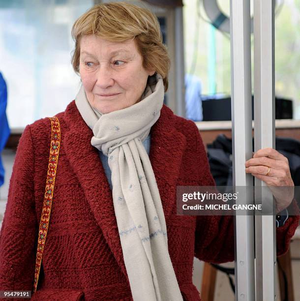 Mother of French first lady Carla Bruni-Sarkozy, Marisa Bruni-Tedeschi attends the first edition of the Virginio Bruni-Tedeschi sailing trophy, a...