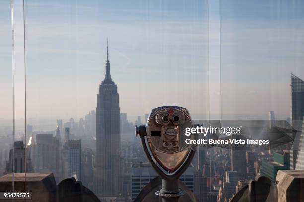 the empire state building - rockefeller centre stockfoto's en -beelden