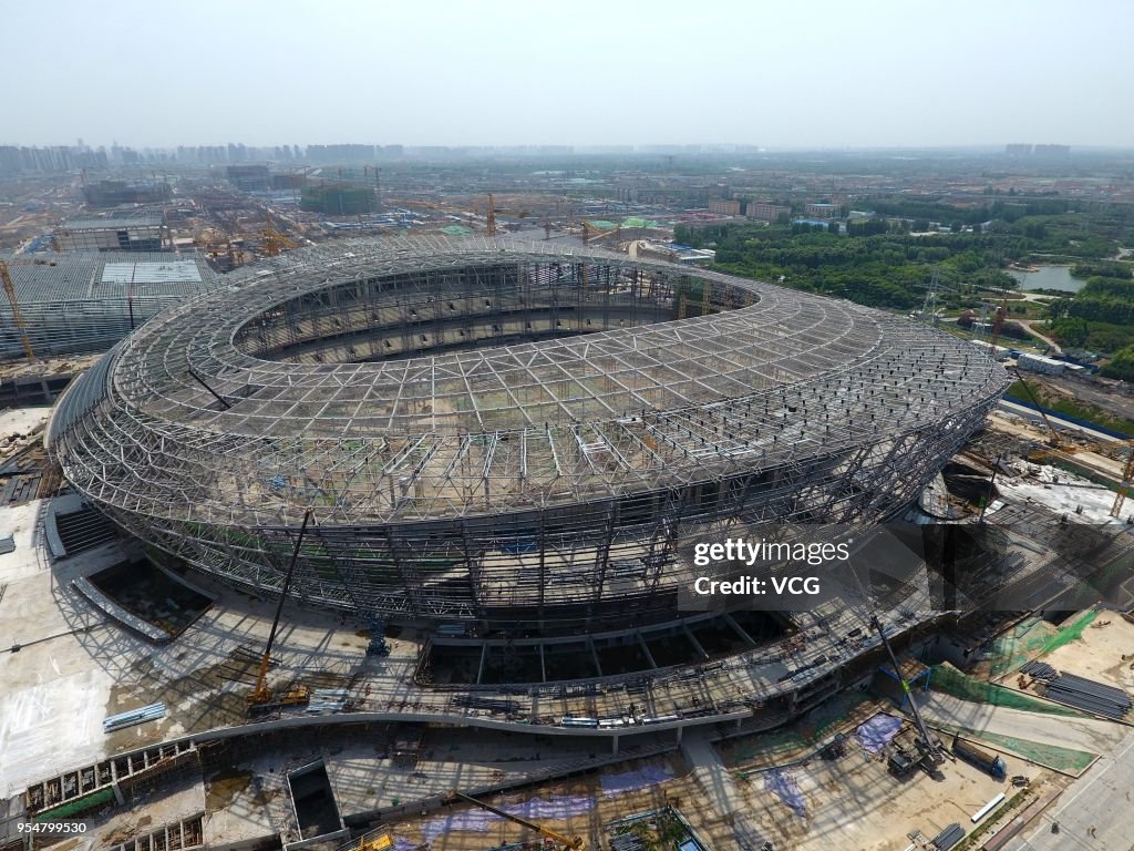 Zhengzhou Olympic Sports Centre Stadium Capped In Zhengzhou