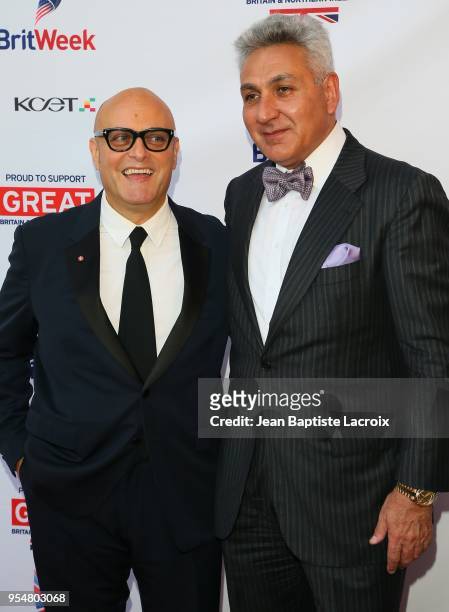 Nigel Daly and Karen Setian attend the BritWeek 2018 Innovation & Creativity Awards at The Fairmont Miramar Hotel & Bungalows on May 4, 2018 in Santa...