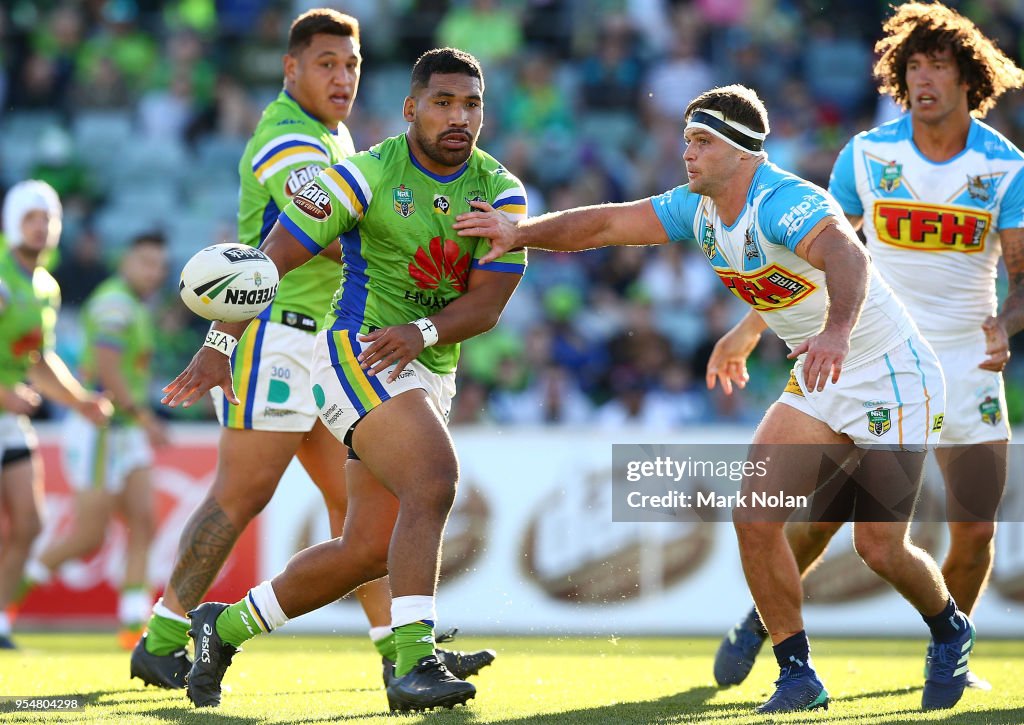 NRL Rd 9 - Raiders v Titans