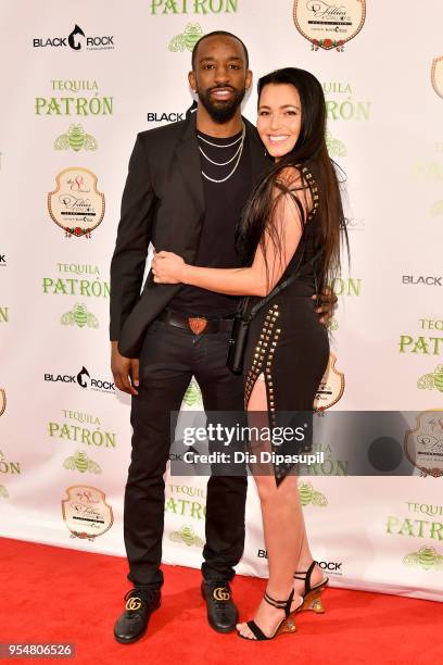 Basketball player Russ Smith and guest attend the 8th Annual Fillies & Stallions hosted by Patron and Black Rock Thoroughbreds at Mellwood Arts &...