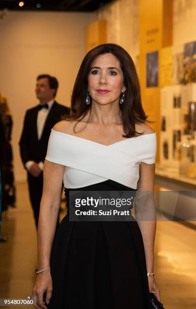 Her Royal Highness the Crown Princess Mary of Denmark tours the Nordic Museum on May 4, 2018 in Seattle, Washington.
