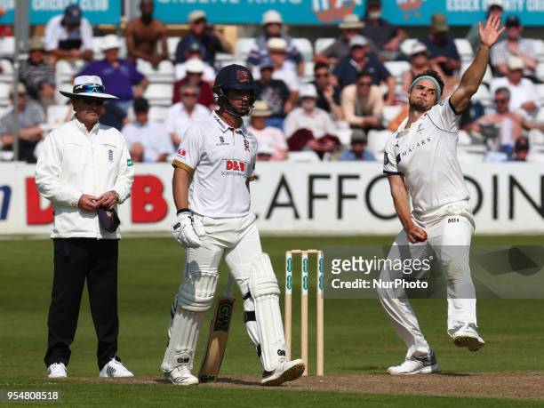 Yorkshire's Jack Brooks during Specsavers County Championship - Division One, day one match between Essex CCC and Yorkshire CCC at The Cloudfm County...