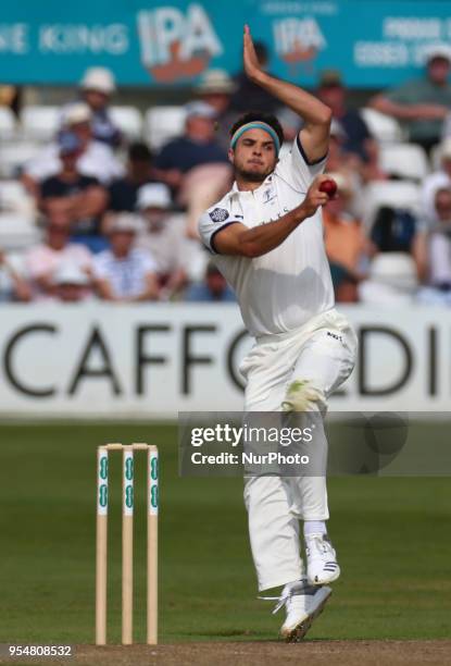 Yorkshire's Jack Brooks during Specsavers County Championship - Division One, day one match between Essex CCC and Yorkshire CCC at The Cloudfm County...