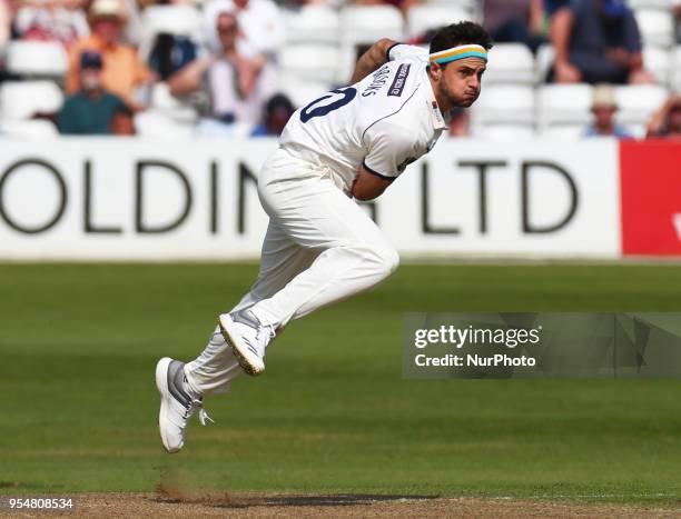 Yorkshire's Jack Brooks during Specsavers County Championship - Division One, day one match between Essex CCC and Yorkshire CCC at The Cloudfm County...