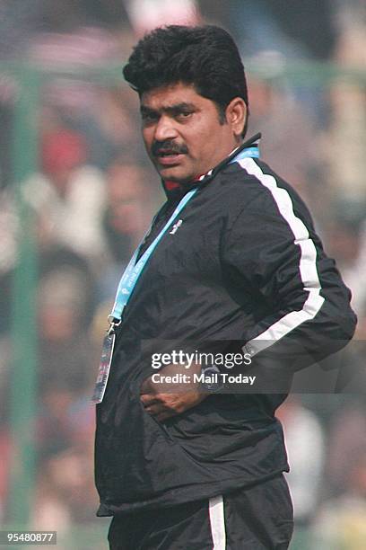 Curator Vijay Bahadur Mishra during the final ODI between India and Sri Lanka at Feroz Shah Kotla stadium in New Delhi on Sunday, December 27, 2009....