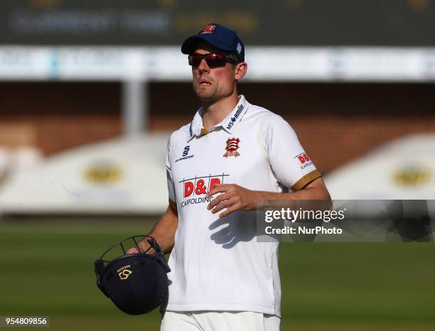 Essex's Alistair Cook during Specsavers County Championship - Division One, day one match between Essex CCC and Yorkshire CCC at The Cloudfm County...