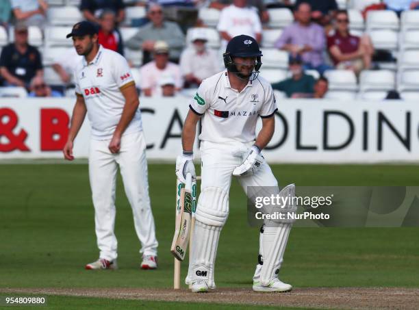 Yorkshire's Adam Lyth during Specsavers County Championship - Division One, day one match between Essex CCC and Yorkshire CCC at The Cloudfm County...