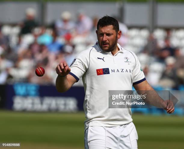 Yorkshire's Tim Bresnan during Specsavers County Championship - Division One, day one match between Essex CCC and Yorkshire CCC at The Cloudfm County...
