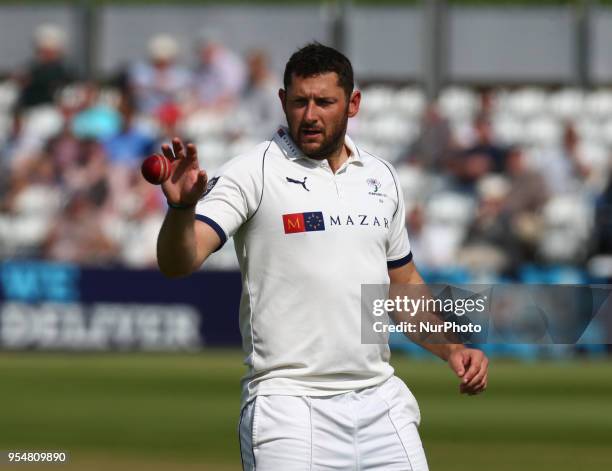 Yorkshire's Tim Bresnan during Specsavers County Championship - Division One, day one match between Essex CCC and Yorkshire CCC at The Cloudfm County...