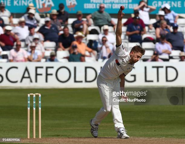Yorkshire's Ben Coad during Specsavers County Championship - Division One, day one match between Essex CCC and Yorkshire CCC at The Cloudfm County...