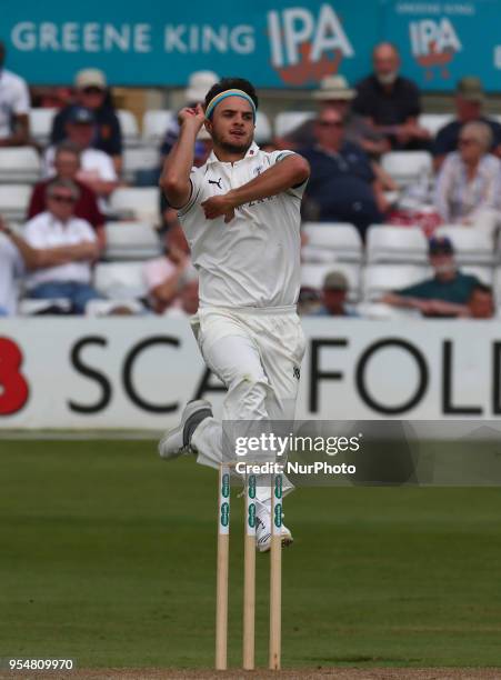 Yorkshire's Jack Brooks during Specsavers County Championship - Division One, day one match between Essex CCC and Yorkshire CCC at The Cloudfm County...