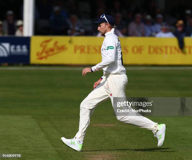 Yorkshire's Joe Root during Specsavers County Championship - Division One, day one match between Essex CCC and Yorkshire CCC at The Cloudfm County...