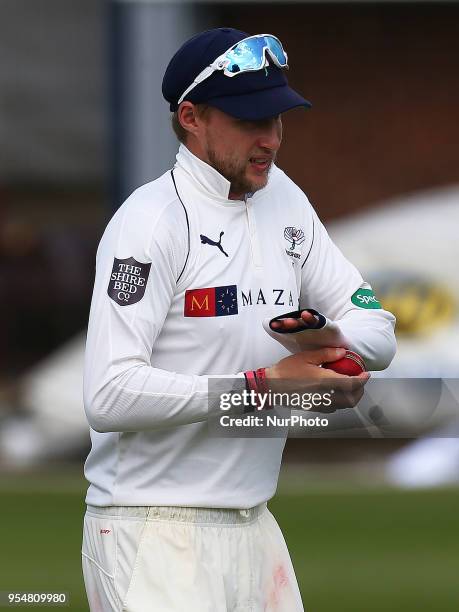 Yorkshire's Joe Root during Specsavers County Championship - Division One, day one match between Essex CCC and Yorkshire CCC at The Cloudfm County...