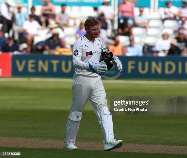 Yorkshire's Jonny Bairstow during Specsavers County Championship - Division One, day one match between Essex CCC and Yorkshire CCC at The Cloudfm...