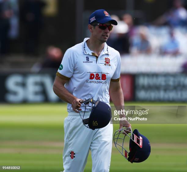Essex's Alistair Cook during Specsavers County Championship - Division One, day one match between Essex CCC and Yorkshire CCC at The Cloudfm County...