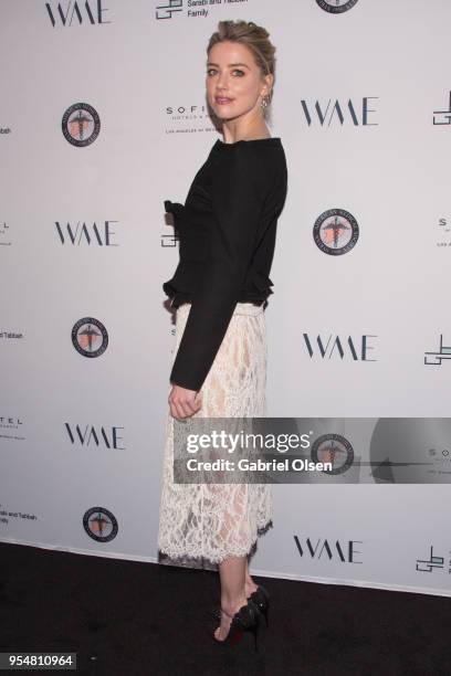 Amber Heard arrives for The Syrian American Medical Society hosts the Voices in Displacement Gala at Riviera 31 at Sofitel on May 4, 2018 in Los...