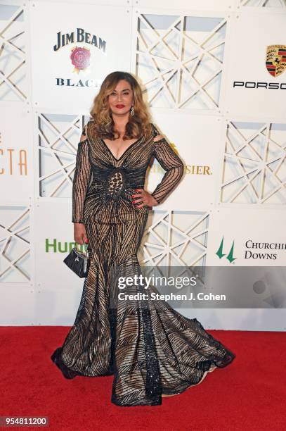 Tina Knowles attends The Trifecta Gala on May 4, 2018 in Louisville, Kentucky.