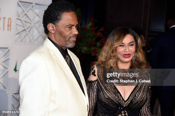 Richard Lawson and Tina Knowles attends The Trifecta Gala on May 4, 2018 in Louisville, Kentucky.