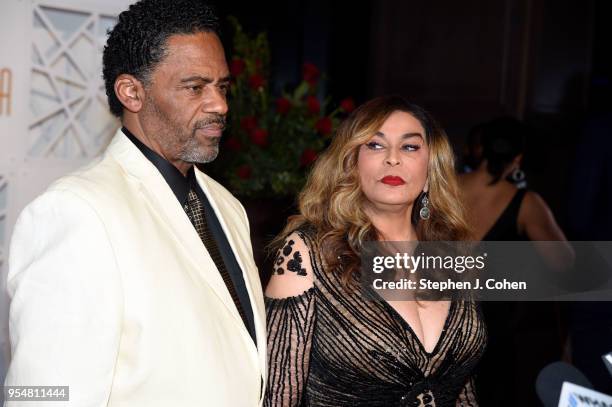 Richard Lawson and Tina Knowles attends The Trifecta Gala on May 4, 2018 in Louisville, Kentucky.