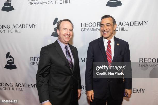 Daryl Friedman, Chief Industry, Government and Member Relations Officer for the Recording Academy, and U.S. Rep. Darrell Issa, at The Recording...