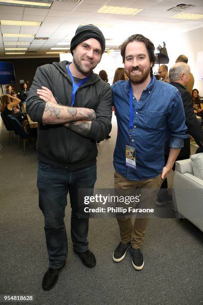 Mike Dennis and Ben Foster attend the HBO reception at the 4th Annual Bentonville Film Festival - Day 4 on May 4, 2018 in Bentonville, Arkansas.