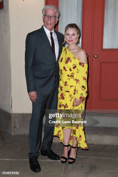 Actors Ted Danson and Kristen Bell attend NBC's "The Good Place" FYC Screening And Q&A at Universal Studios Backlot on May 4, 2018 in Universal City,...