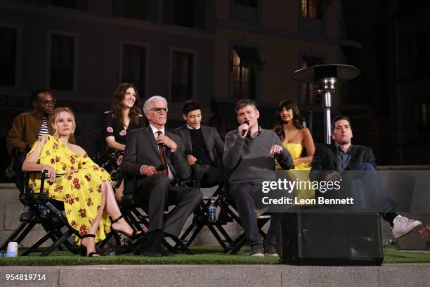 The cast of "The Good Place" attends NBC's "The Good Place" FYC Screening And Q&A at Universal Studios Backlot on May 4, 2018 in Universal City,...