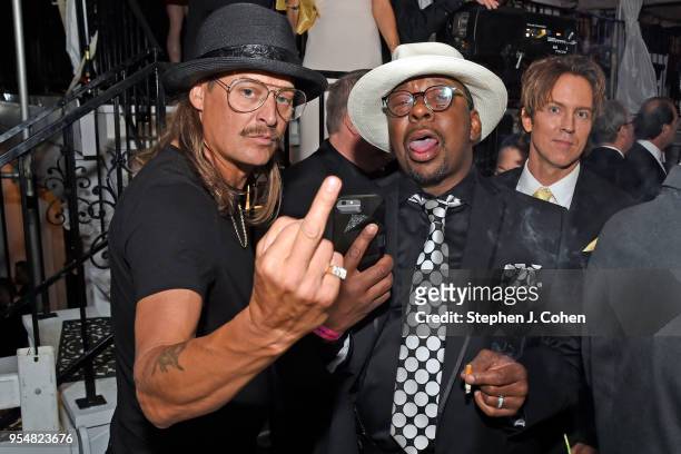 Kid Rock, Bobby Brown, and Larry Birkhead attend during the 2018 Barnstable Brown Kentucky Derby Eve Gala on May 4, 2018 in Louisville, Kentucky.
