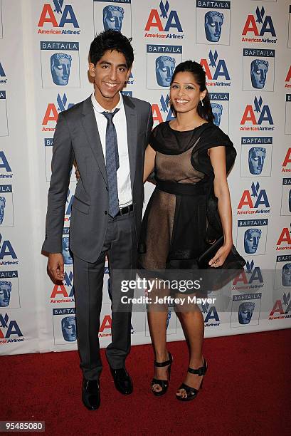 Actors Dev Patel and Freida Pinto attend the 18th Annual BAFTA/LA Britannia Awards on November 5, 2009 in Century City, California.