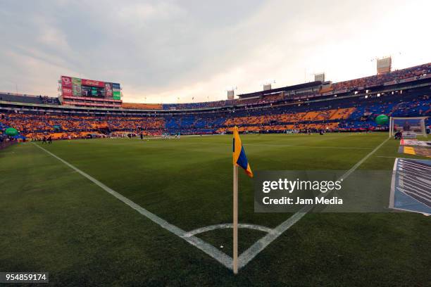 View of the stadium prior the quarter finals first leg match between Tigres UANL and Santos Laguna as part of the Torneo Clausura 2018 Liga MX at...