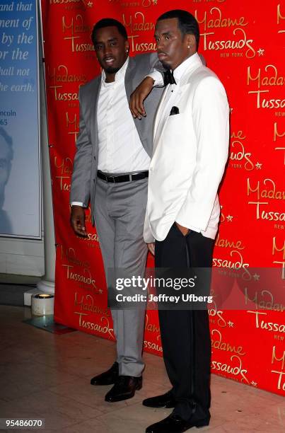 Music Producer Sean "Diddy" Combs attends the Sean Combs wax figure unveiling at Madame Tussauds on December 15, 2009 in New York City.