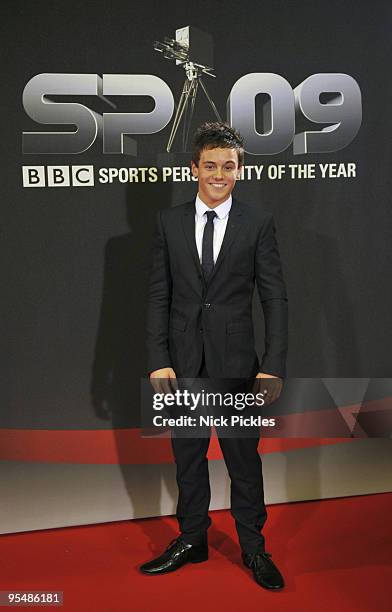 Tom Daley attends the BBC Sports Personality Of The Year Awards at Sheffield Arena on December 13, 2009 in Sheffield, England.