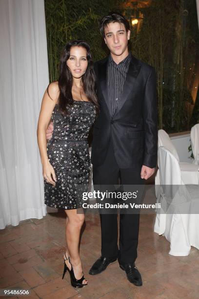 Elsa Pataky and Cristian Pataky attend the third day of the 14th Annual Capri Hollywood International Film Festival on December 29, 2009 in Capri,...