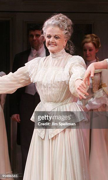Actress Angela Lansbury attends the "A Little Night Music" Broadway opening night at the Walter Kerr Theatre on December 13, 2009 in New York City.