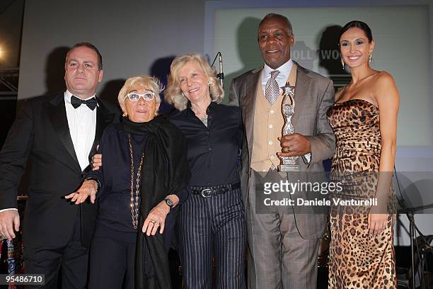 Pascal Vicedomini, Lina Wertmuller, Marina Cicogna, Danny Glover and Eugenia Chernyshova attend the third day of the 14th Annual Capri Hollywood...