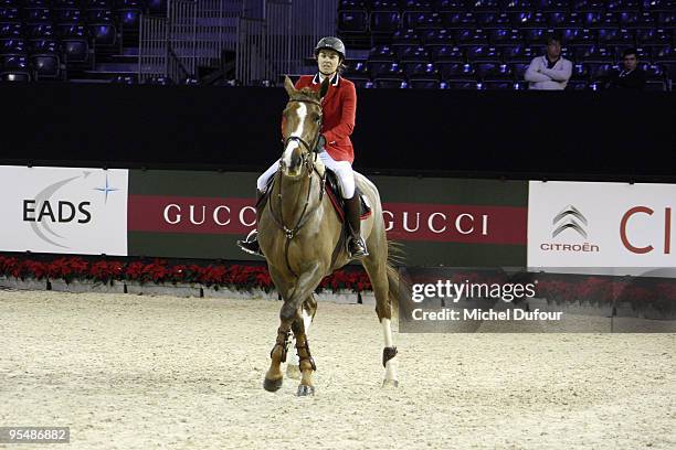 Martina Hingis competes in the Gucci Masters Competition at Paris Nord Villepinte on December 10, 2009 in Paris, France.